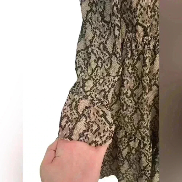 ML Monique Lhuillier Animal Print Mini Dress Size M - Picture 3 of 4
